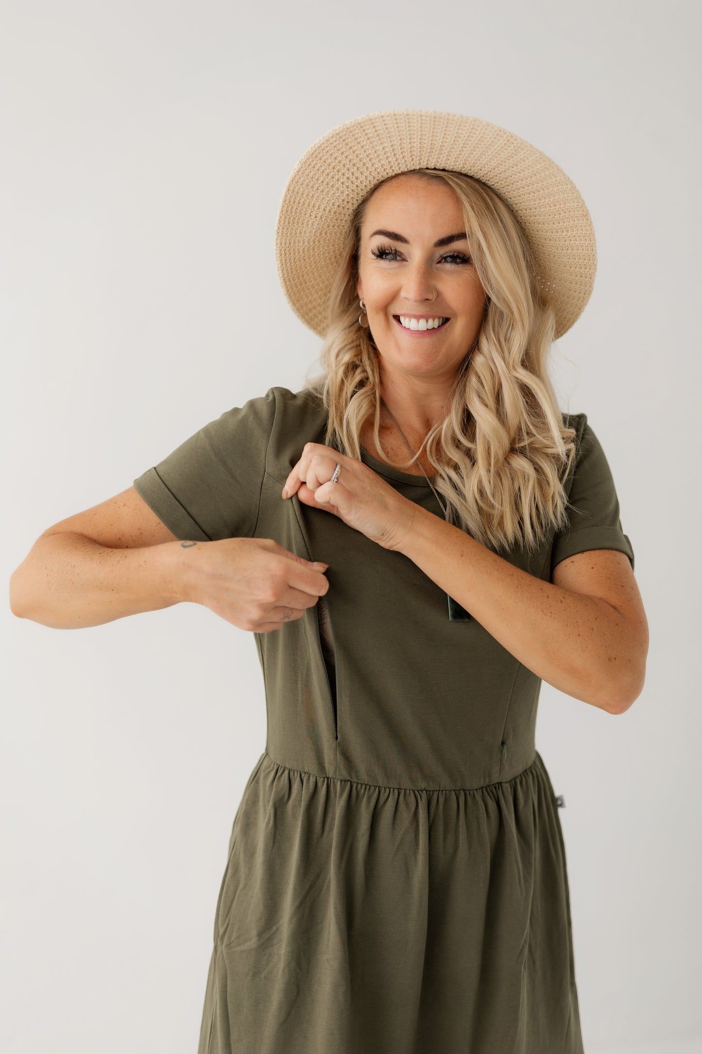 Khaki Layer Dress