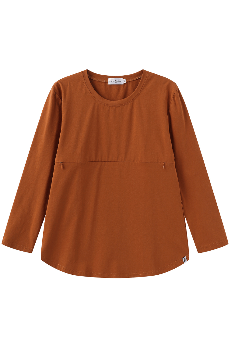 Copper Zip Top | Horizontal Zips