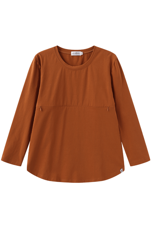 Copper Zip Top | Horizontal Zips