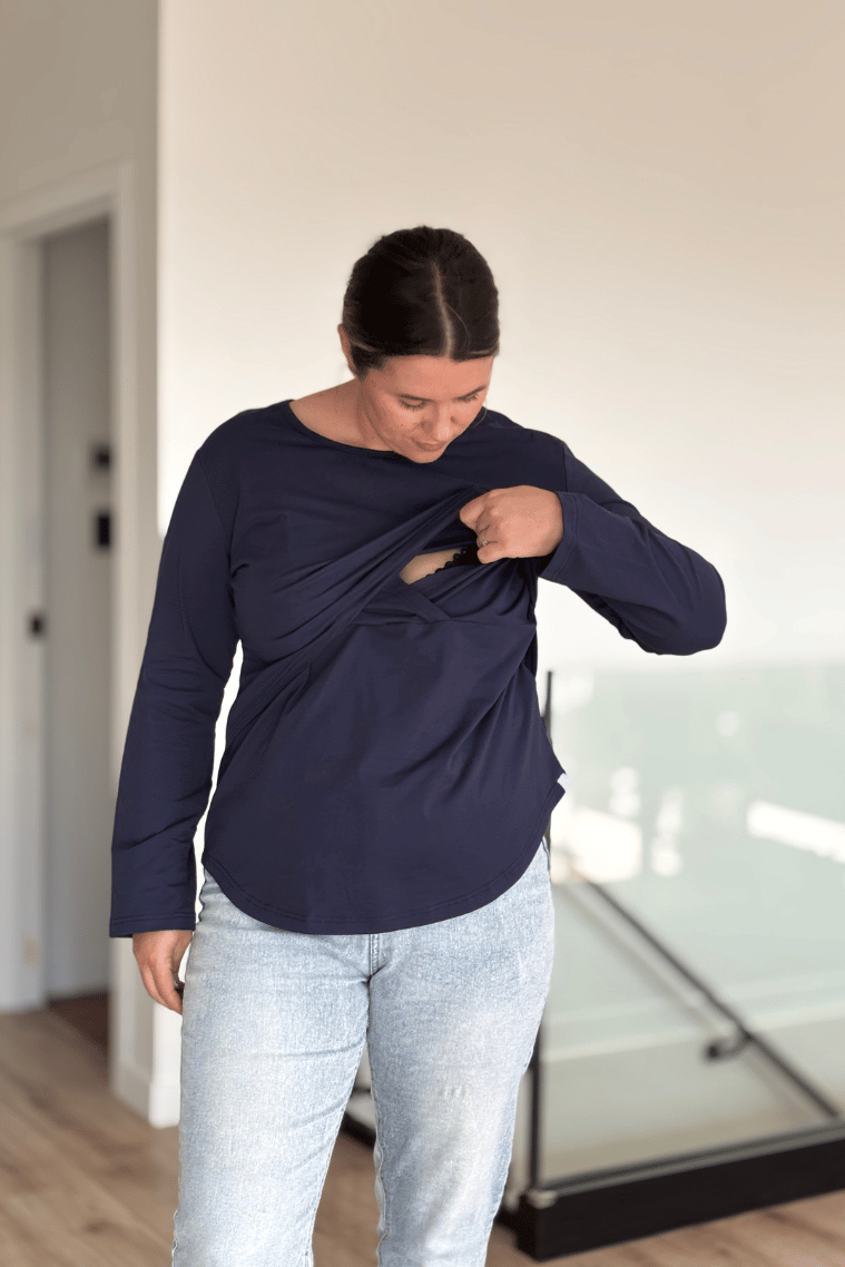 Navy Classic Top