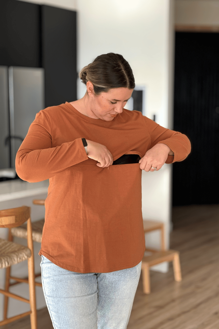 Copper Zip Top | Horizontal Zips