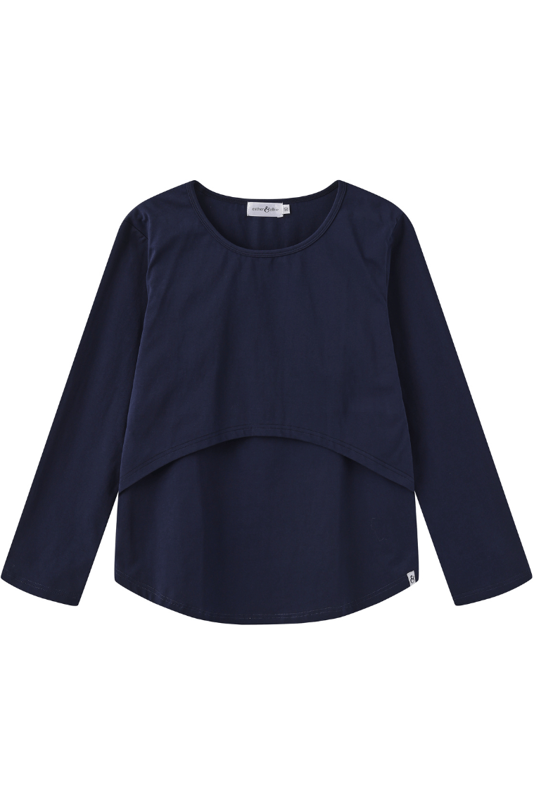 Navy Classic Top