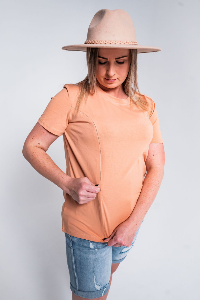 Peach Breastfeeding T-Shirt