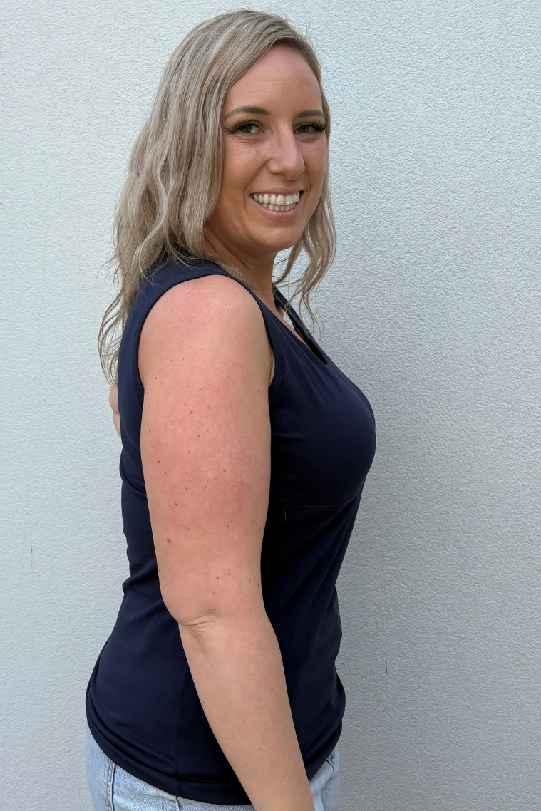 Black Everyday Breastfeeding Singlet