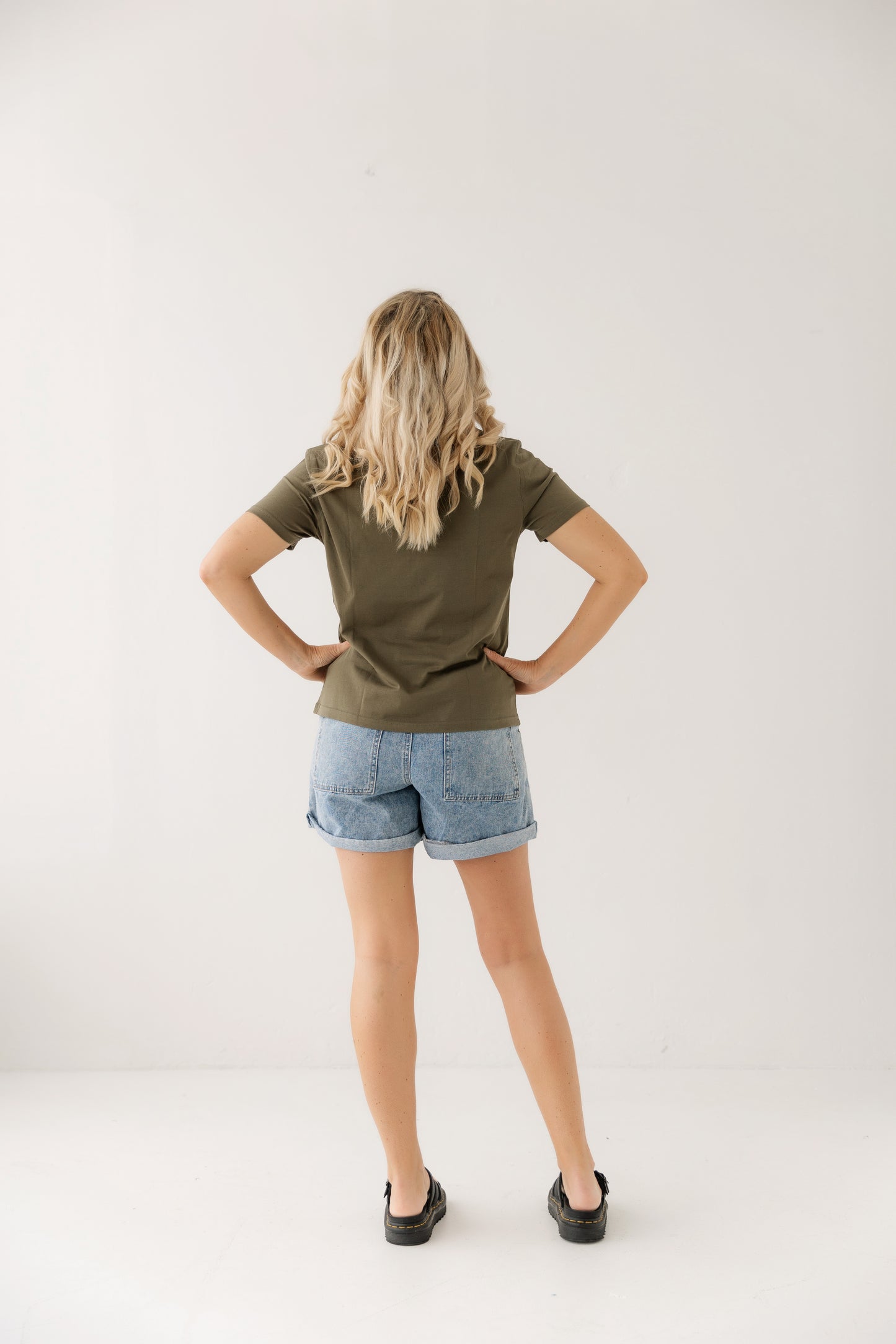 Khaki Everyday Tee | Vertical Zips