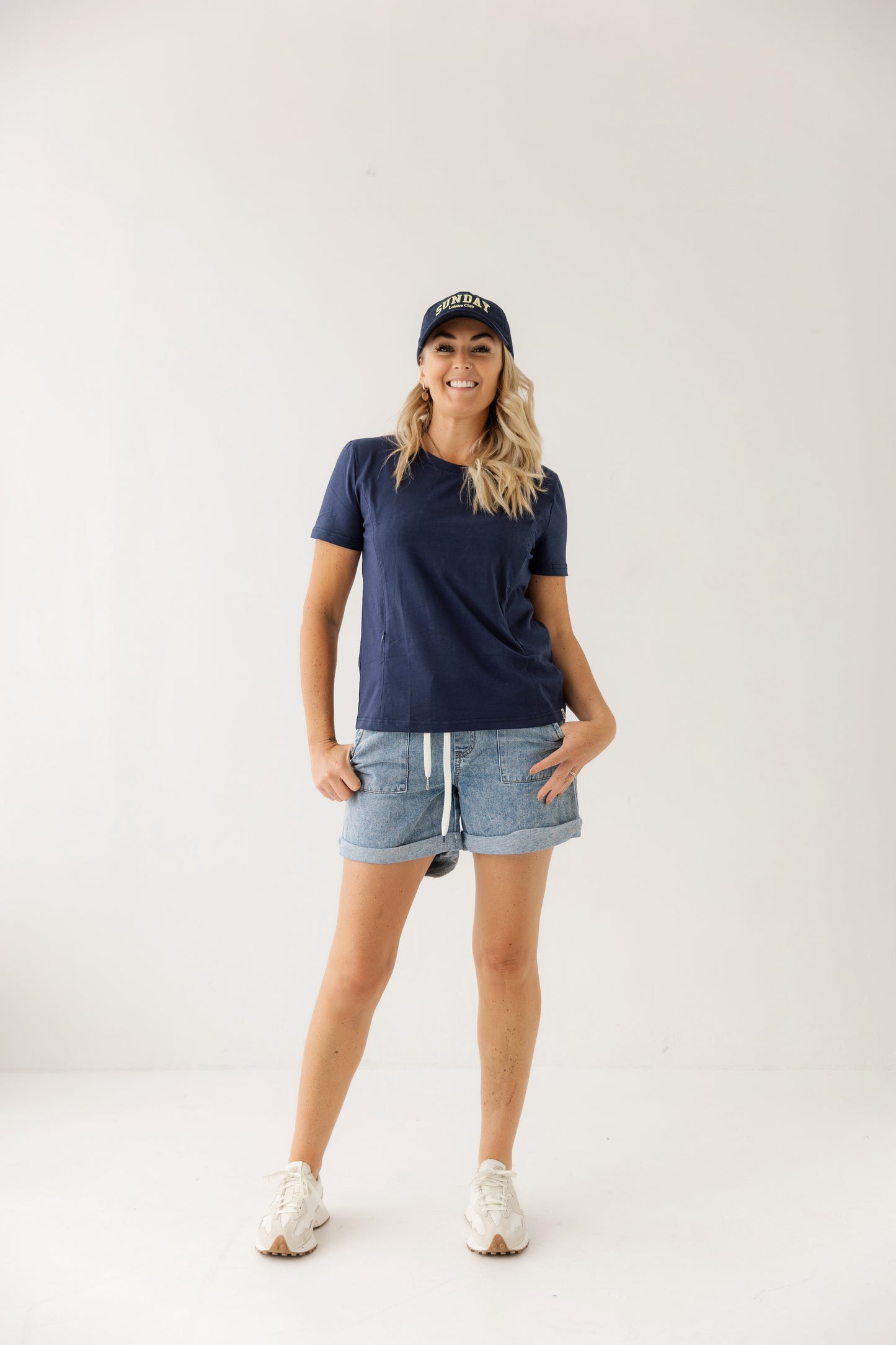 Navy Everyday Tee | Vertical Zips