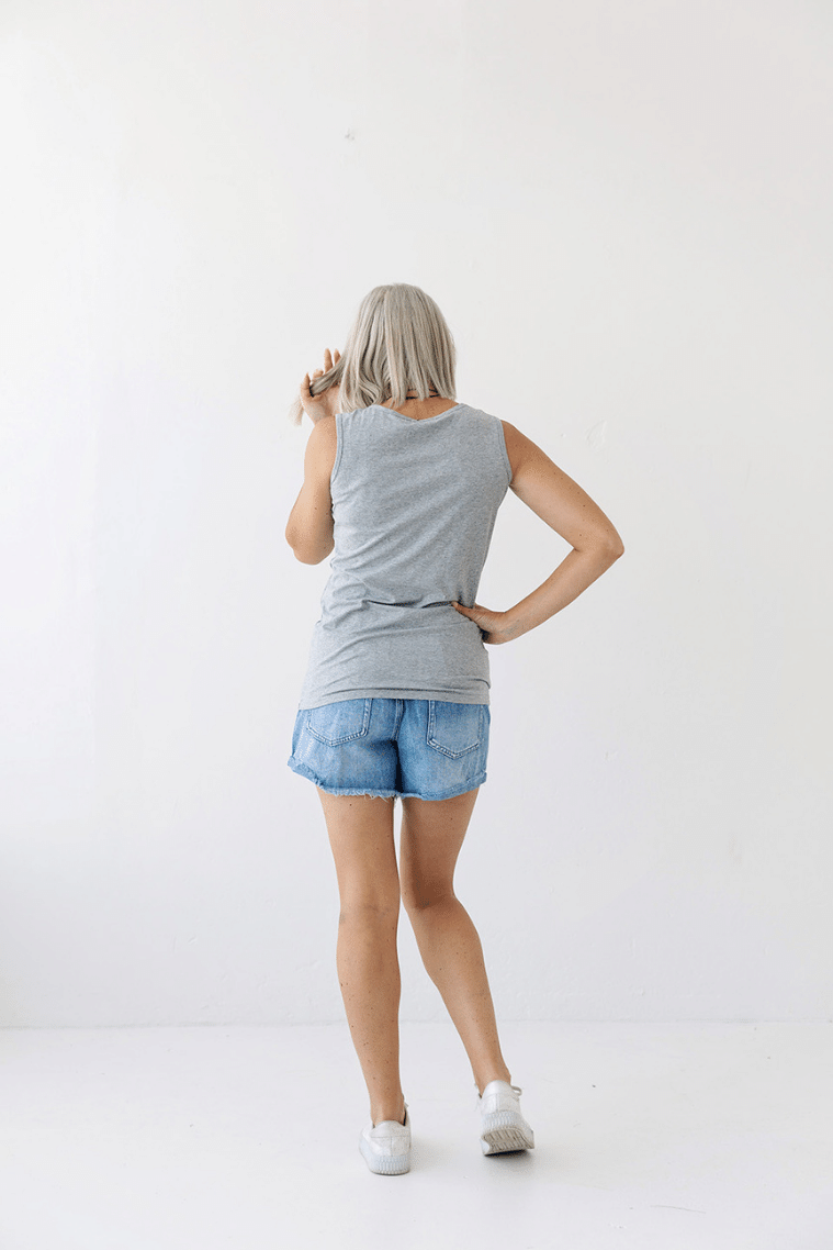 Grey Classic Breastfeeding Singlet